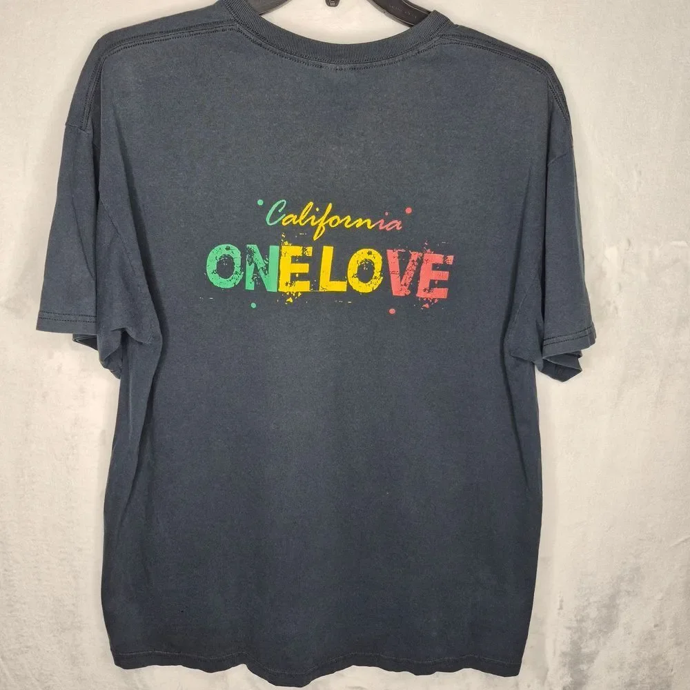 Vintage Y2K Rollin SD California One Love T Shirt Size‎ XL